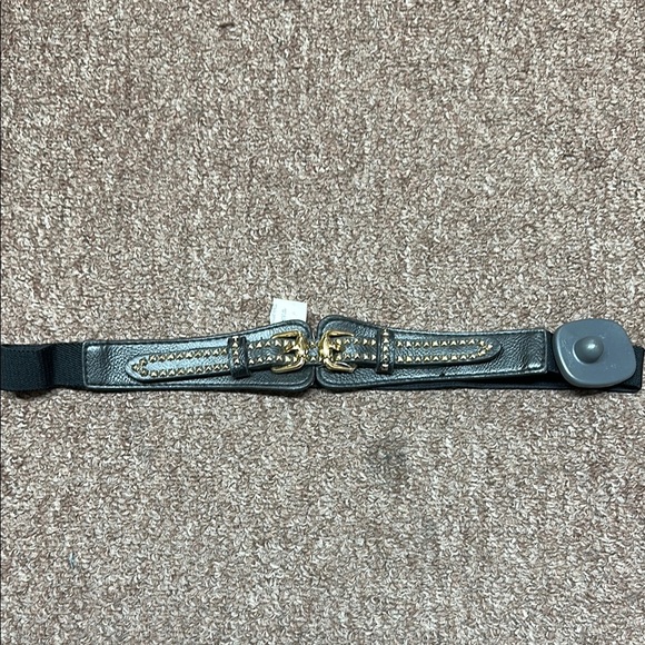 Black Belt with Gold Buckles - Picture 1 of 4